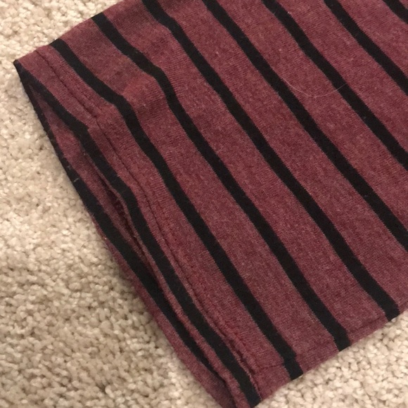 Stateside Shoulder Cut Out Striped T shirt - Picture 3 of 3